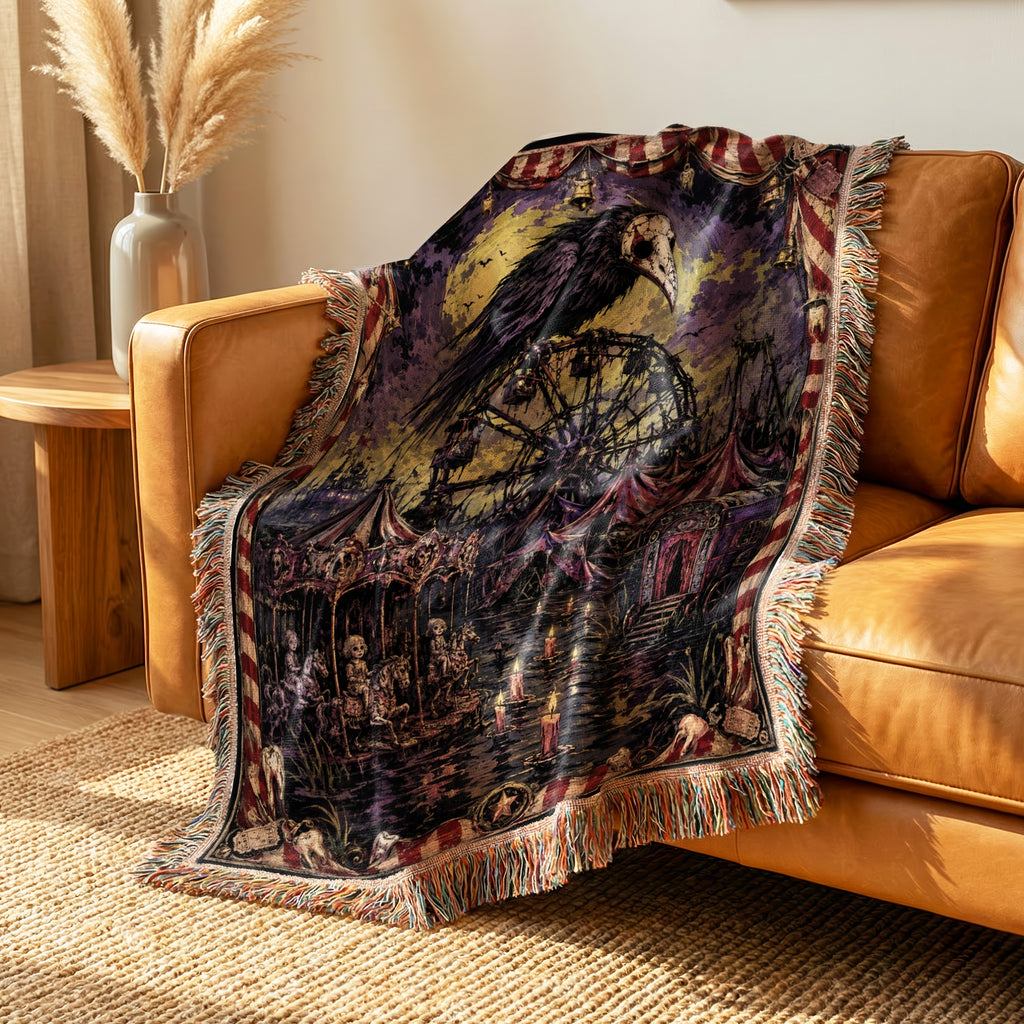 Raven's Midnight Carnival Blanket