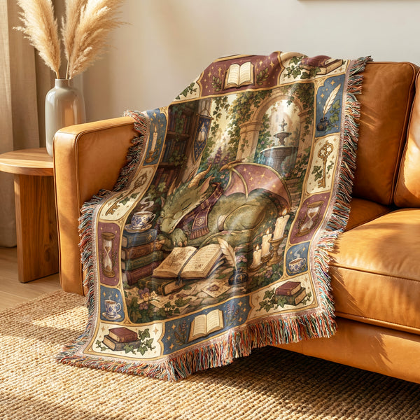 Sleeping Scholar Dragon Blanket