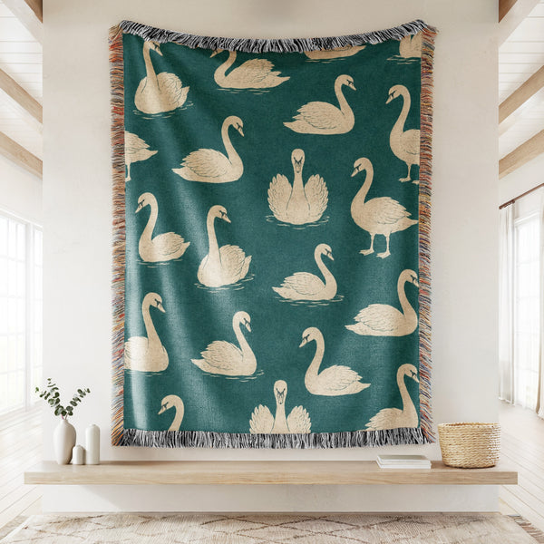 Teal Swan Blanket