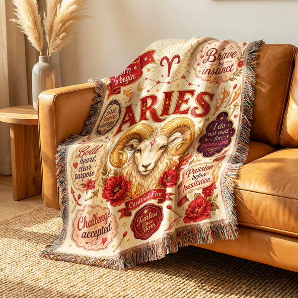 Aries – Fearless Flame Zodiac Blanket