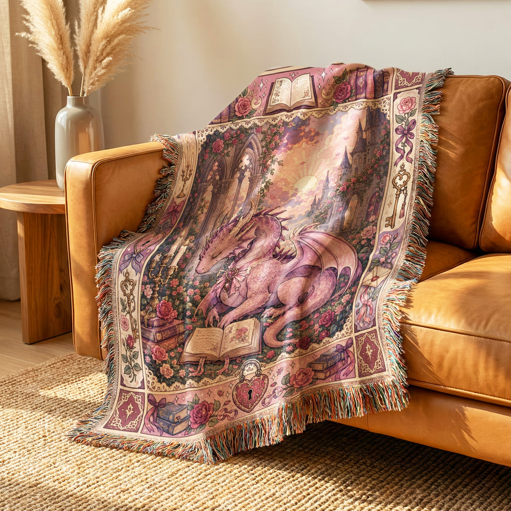 Rose Garden Dragon Reader Blanket