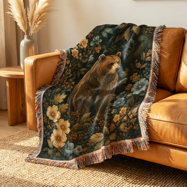 Botanical Forest Bear Blanket