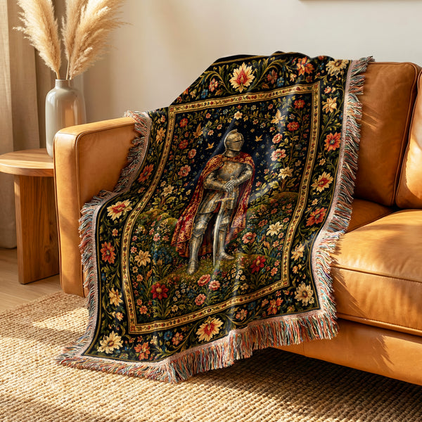 The Knight of the Flowered Vale Blanket