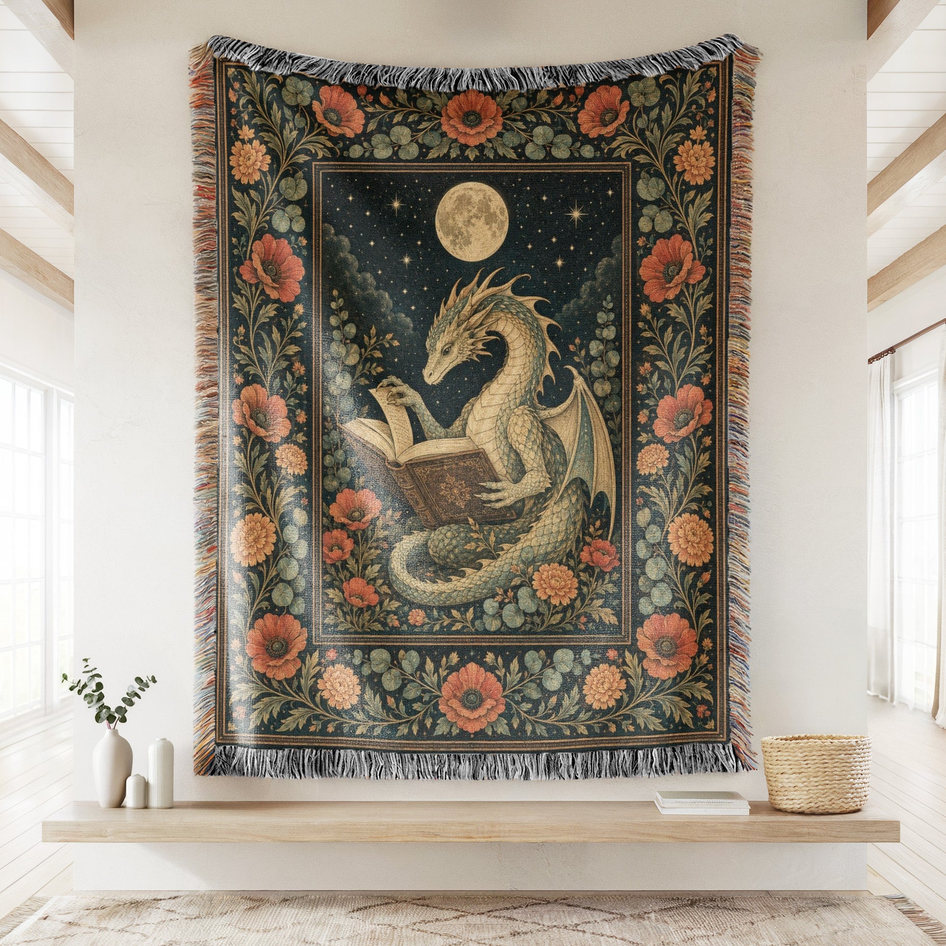 Poppy Moon Dragon Reader Blanket Secondary image