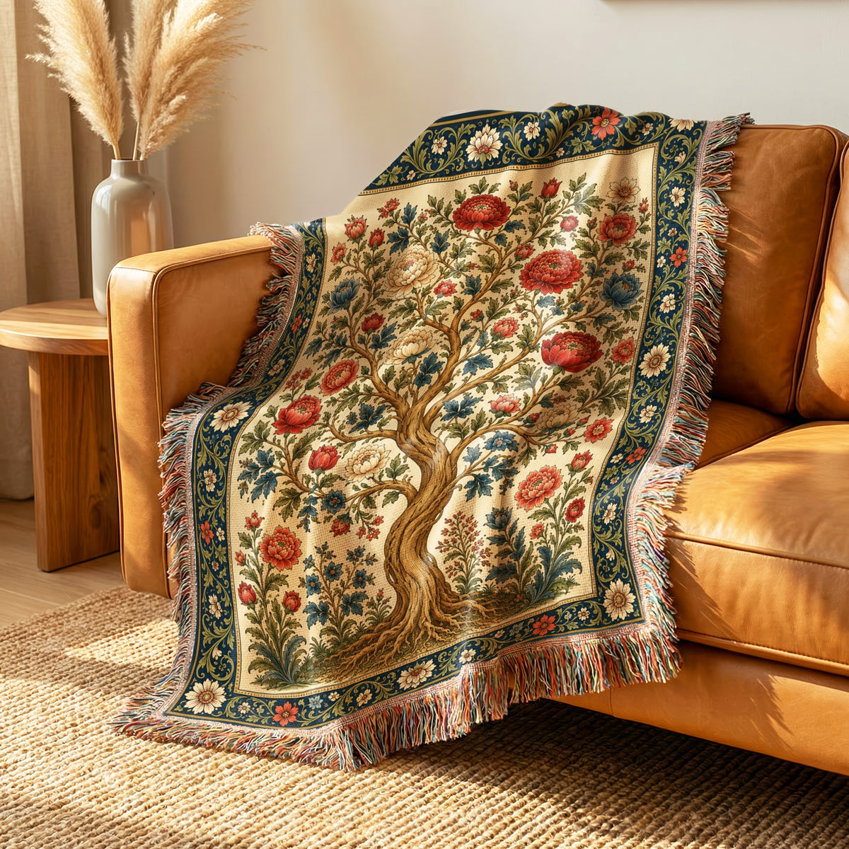 Gilded Blossom Tree Blanket