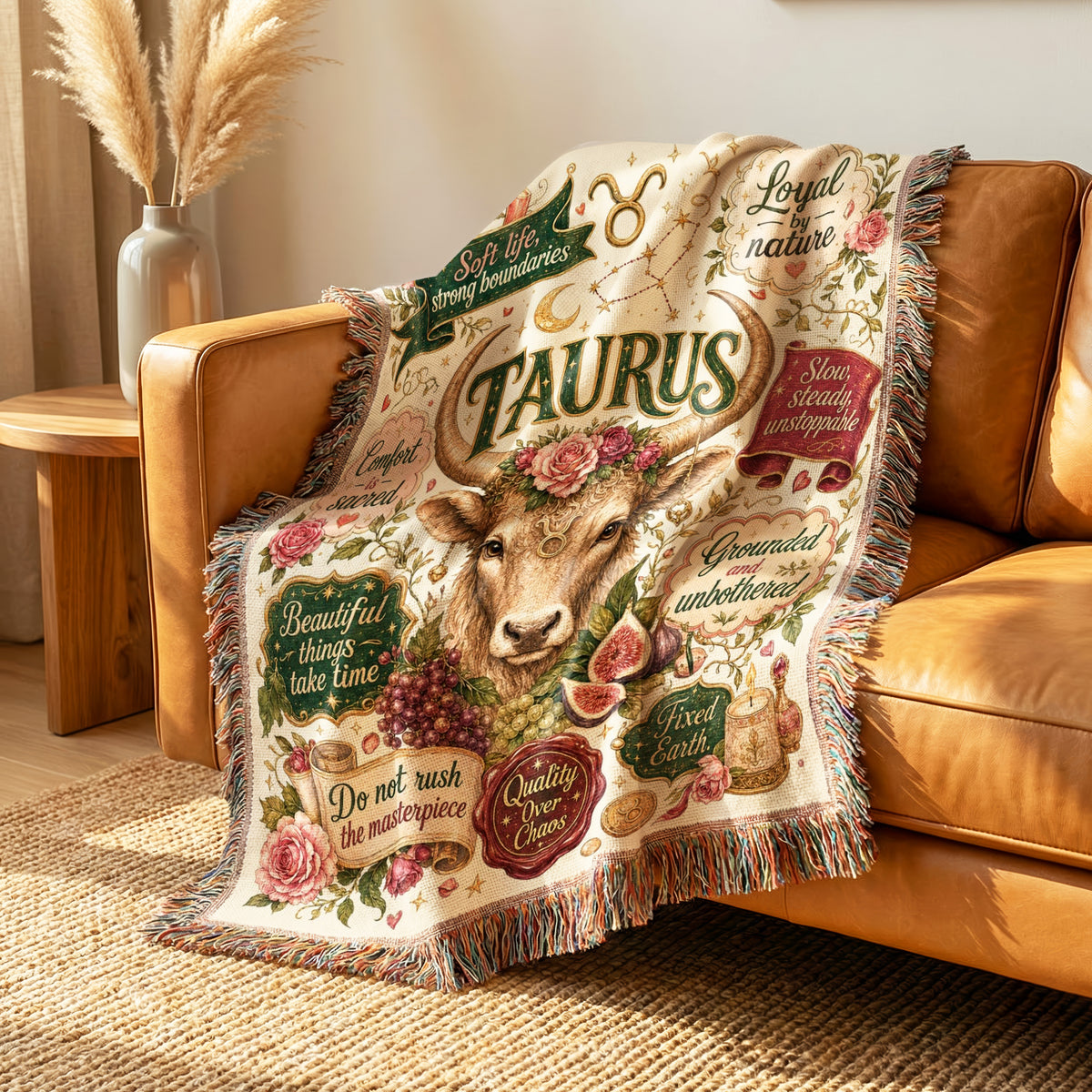Taurus – Sacred Garden Zodiac Blanket