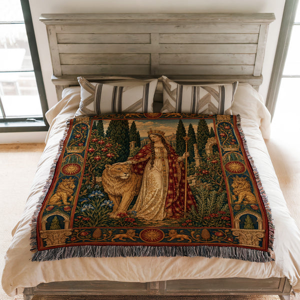 The Lion Queen’s Garden Blanket