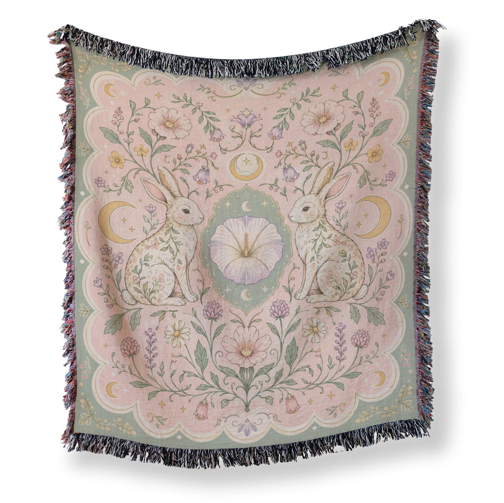 Moon Garden Hare Blanket