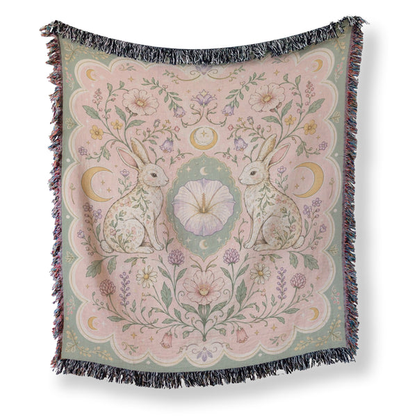 Moon Garden Hare Blanket