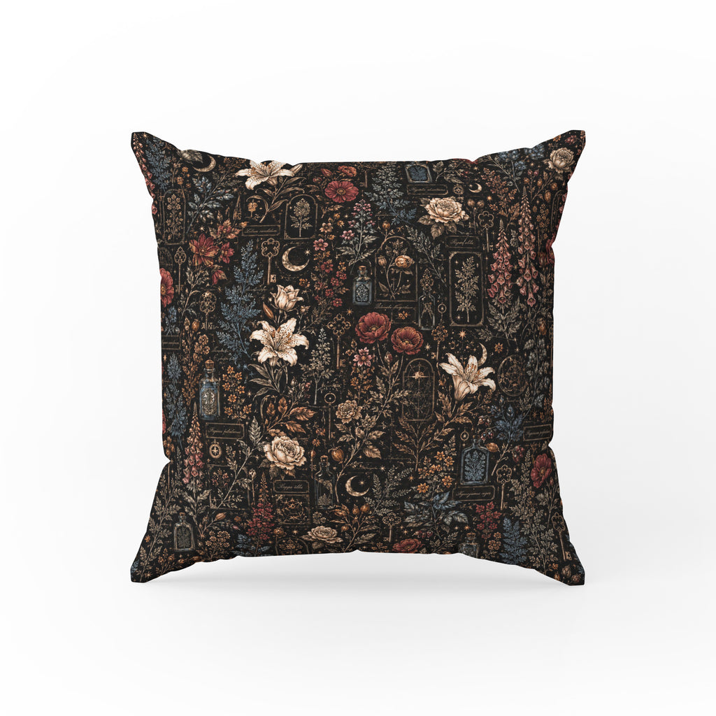 The Apothecary Garden – Gothic Botanical Pillow
