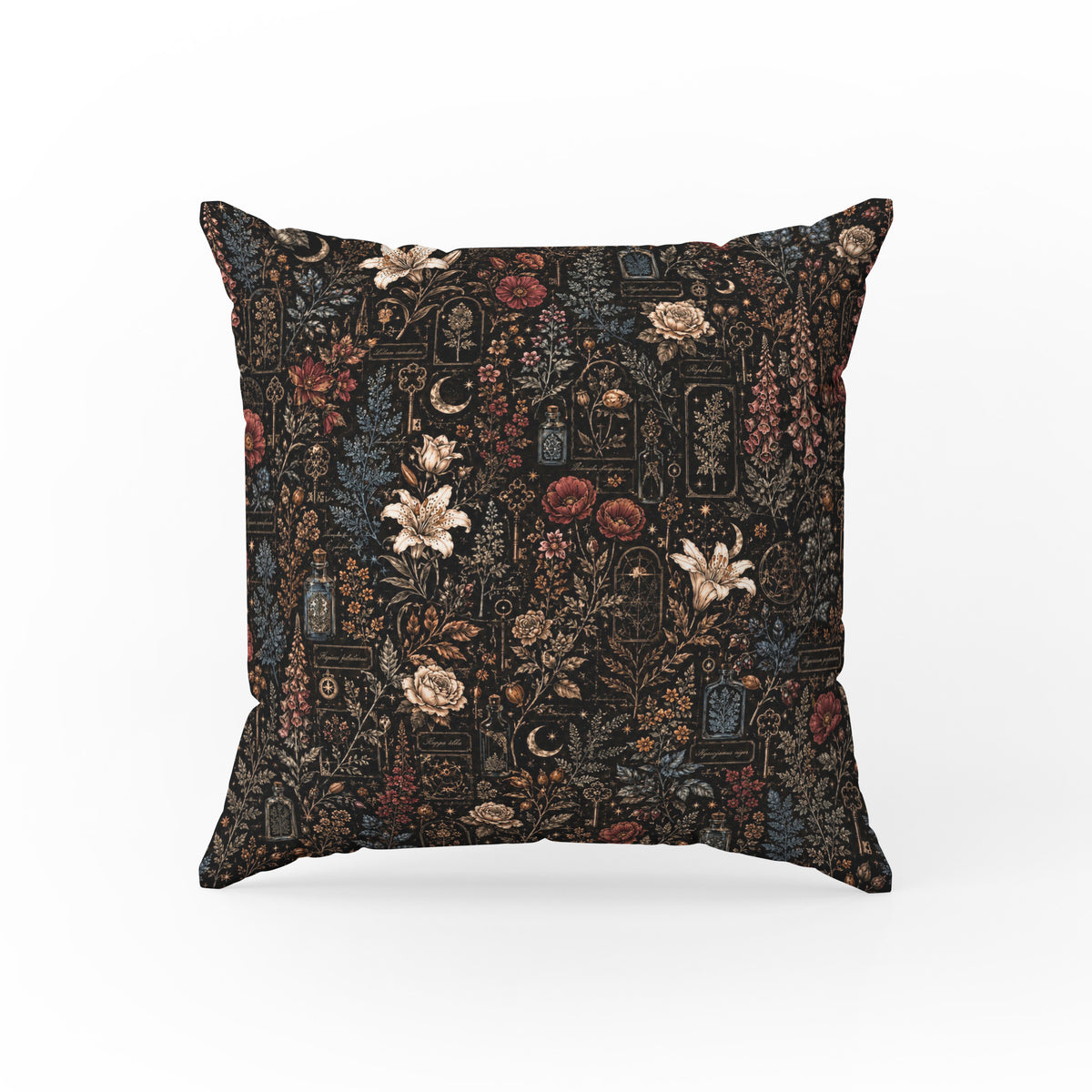 The Apothecary Garden – Gothic Botanical Pillow