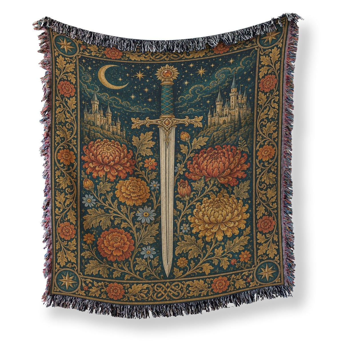 The Sunlit Castle Sword Blanket