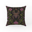 The Weaver's Garden – Gothic Spider Floral Pillow