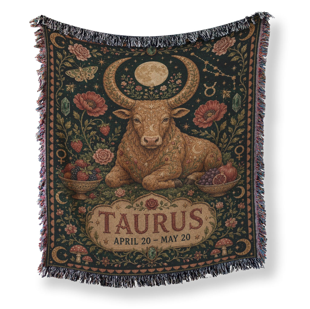 Taurus Moon Garden Bull Blanket