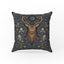The Crowned Stag – Medieval Botanical Pillow