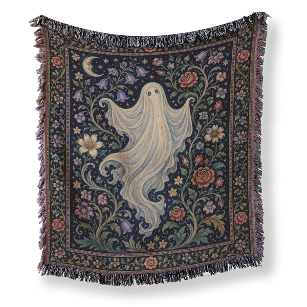 The Moonlit Garden Ghost Blanket