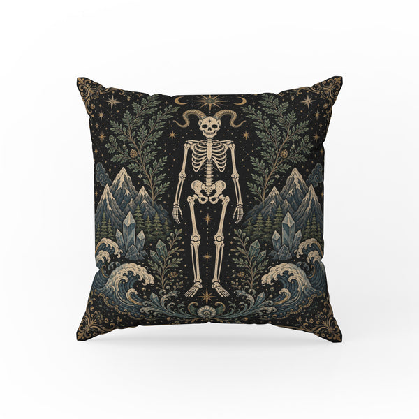 The Mountain Goat – Capricorn Gothic Zodiac Pillow