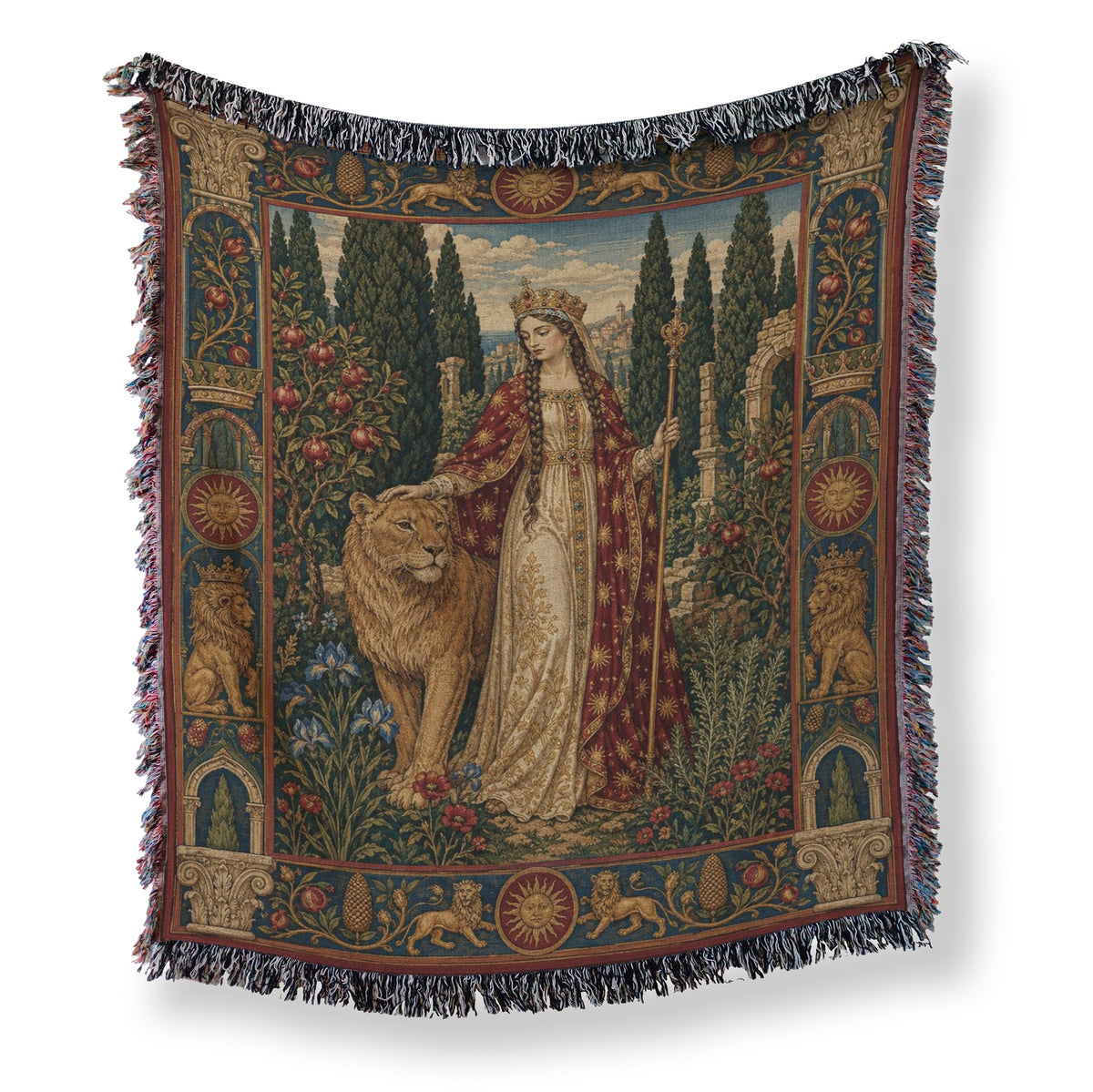 The Lion Queen’s Garden Blanket Main image