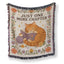 Just One More Chapter Cat Reading Blanket