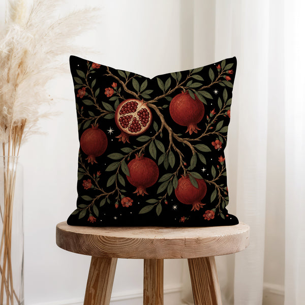 Pomegranate Constellation – Celestial Botanical Pillow