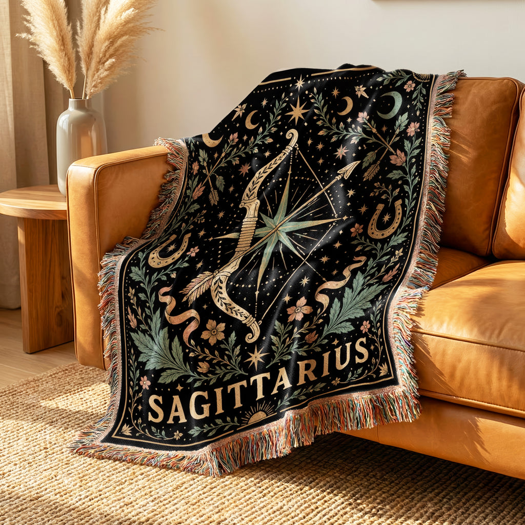 Sagittarius Celestial Archer Zodiac Blanket