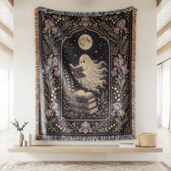 Iris Moon Ghost Reader Blanket