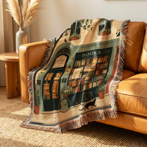 The Reading Club Bookshop Blanket