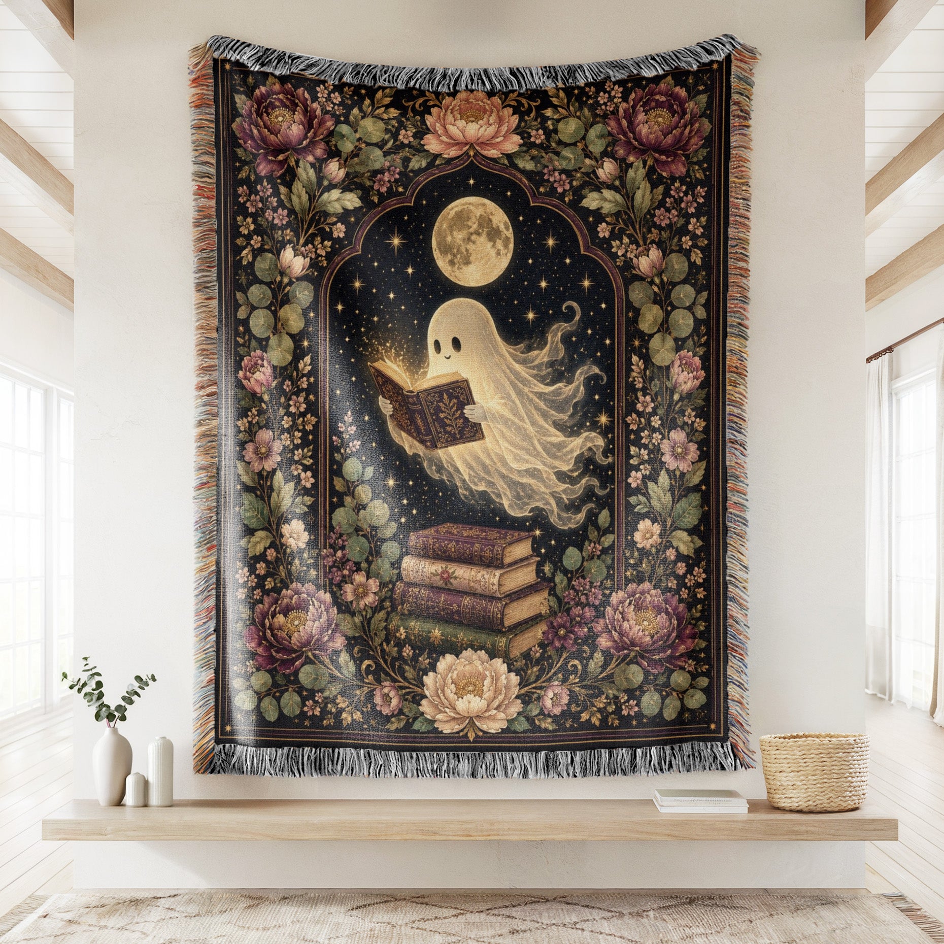 Peony Moon Ghost Reader Blanket Secondary image