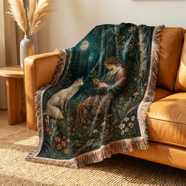 The Moonlit Fox Companion Blanket