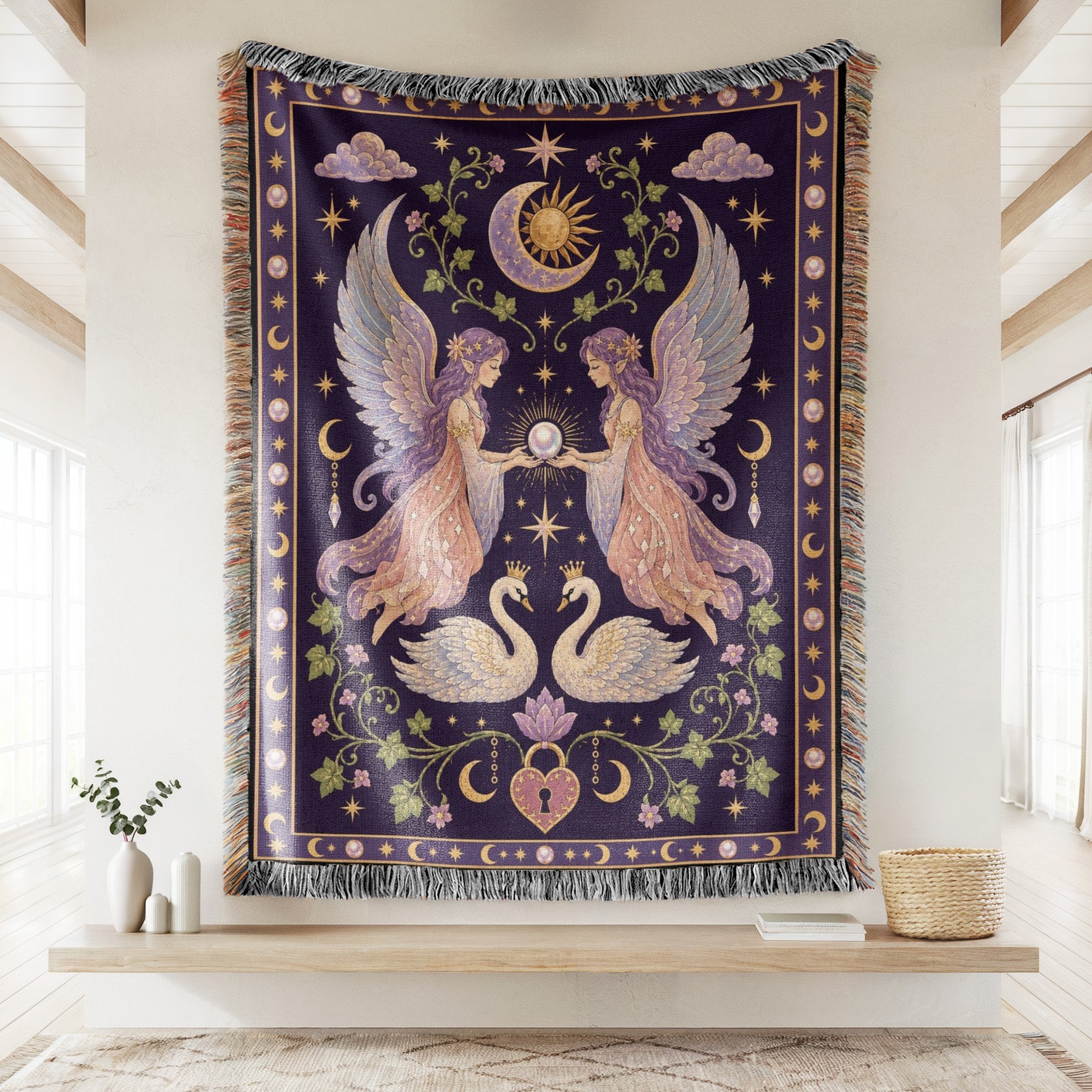 Celestial Swan Fairies Blanket Secondary image