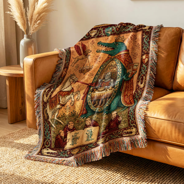The Feast of the Crocodile King Blanket