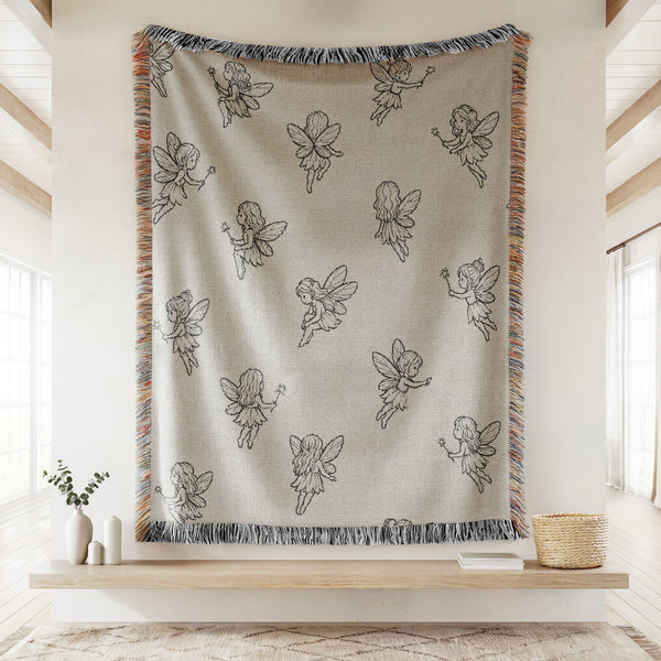 Tiny Fairy Sketch Blanket