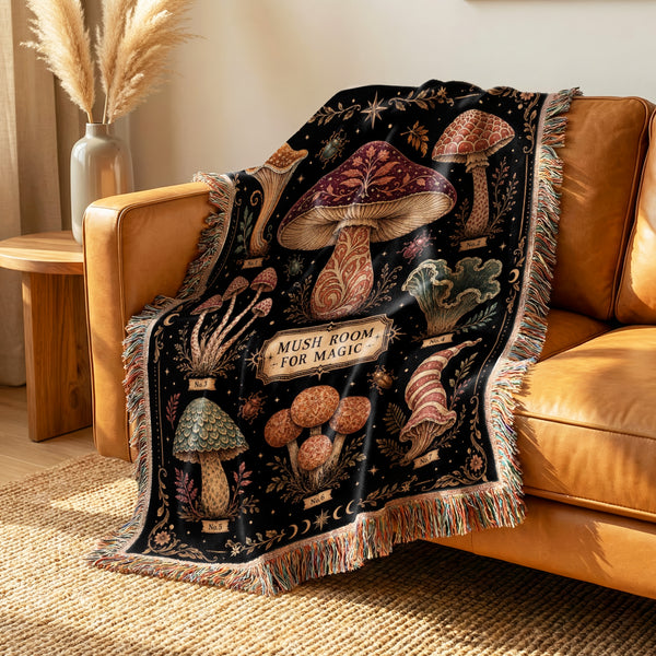 Mush Room for Magic Fungi Blanket