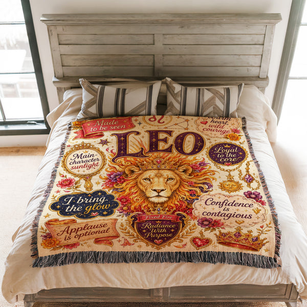 Leo – Radiant Heart Zodiac Blanket