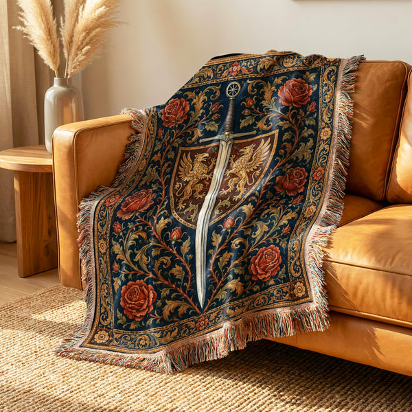 The Twin Griffins Shield Blanket