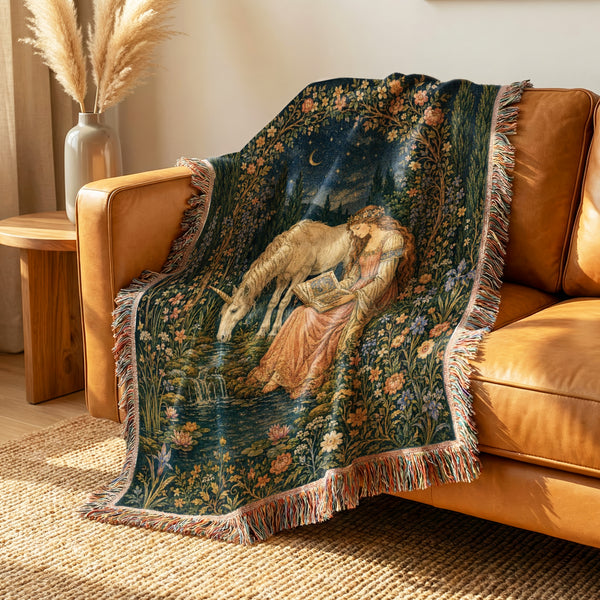 The Unicorn Reader’s Garden Blanket