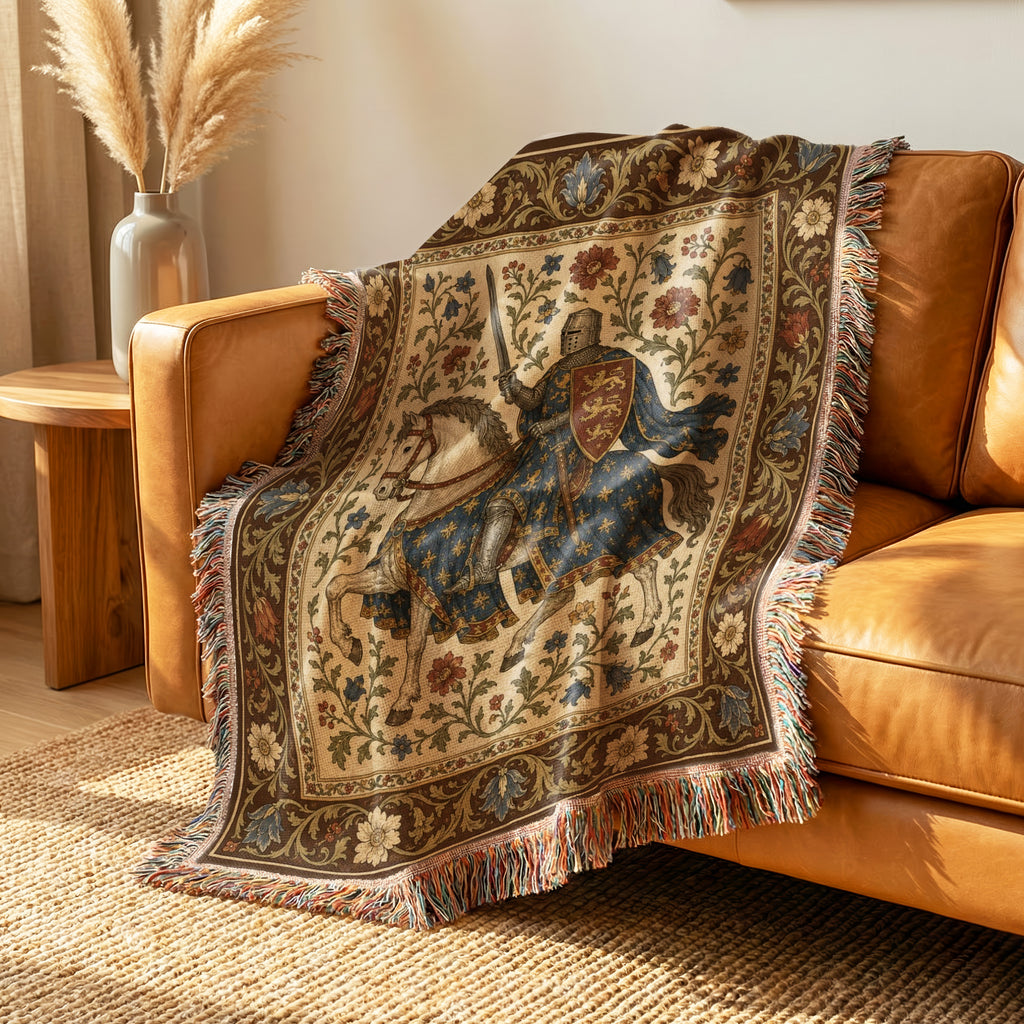 The Three Lions Knight Blanket