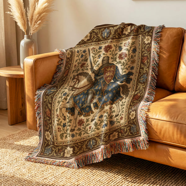 The Three Lions Knight Blanket