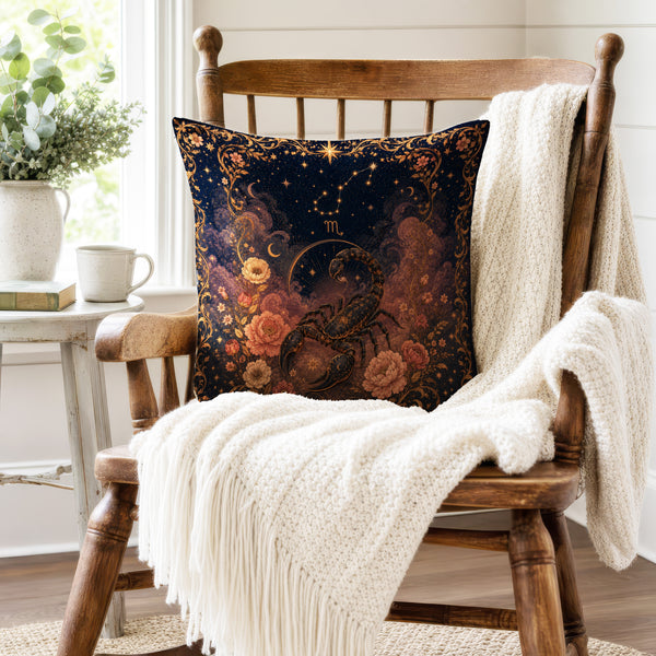 The Starry Scorpion – Scorpio Zodiac Pillow