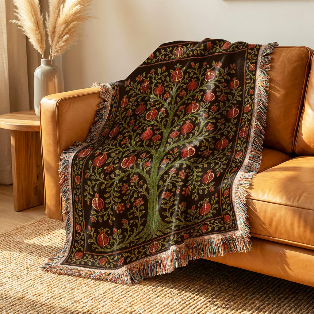 The Crimson Orchard Blanket