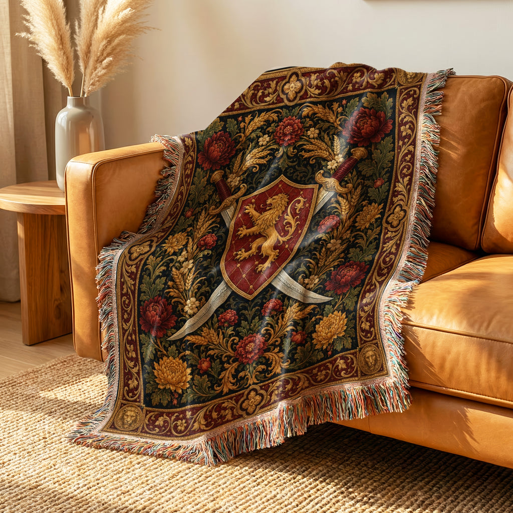 The Lion Crest Blades Blanket