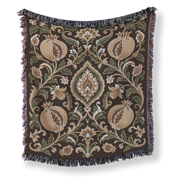 The Gilded Pomegranate Garden Blanket
