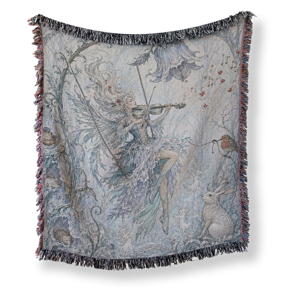 Winter Violin Fairy Blanket Main image