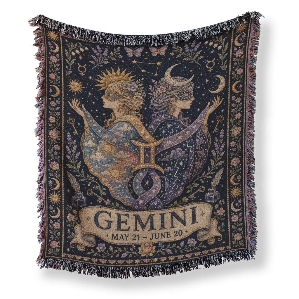 Gemini Sun & Moon Twins Blanket