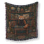 The Curious Red Panda Library Blanket