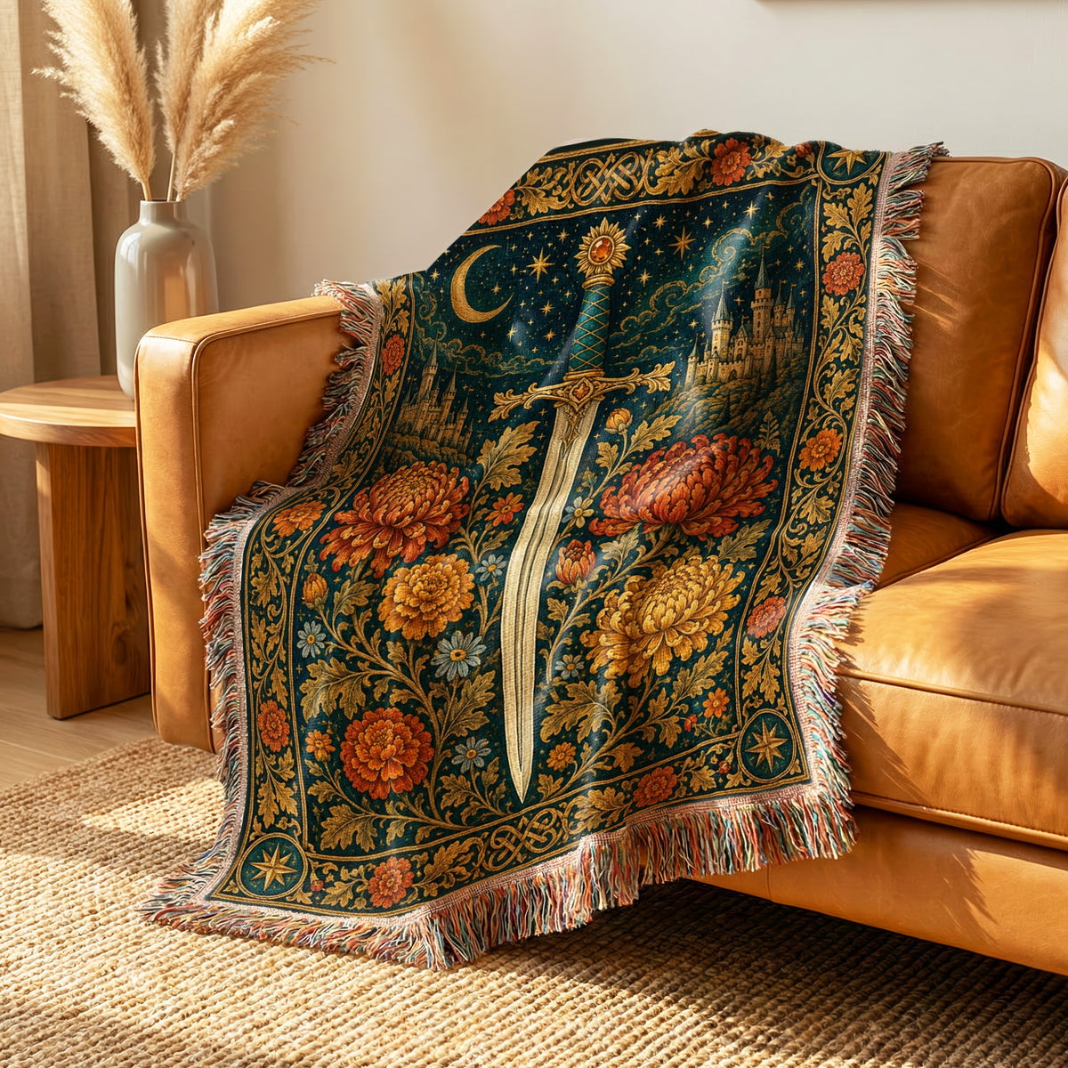 The Sunlit Castle Sword Blanket