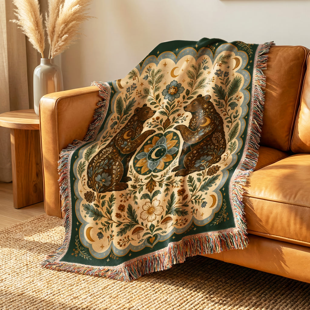 Celestial Bear Garden Blanket