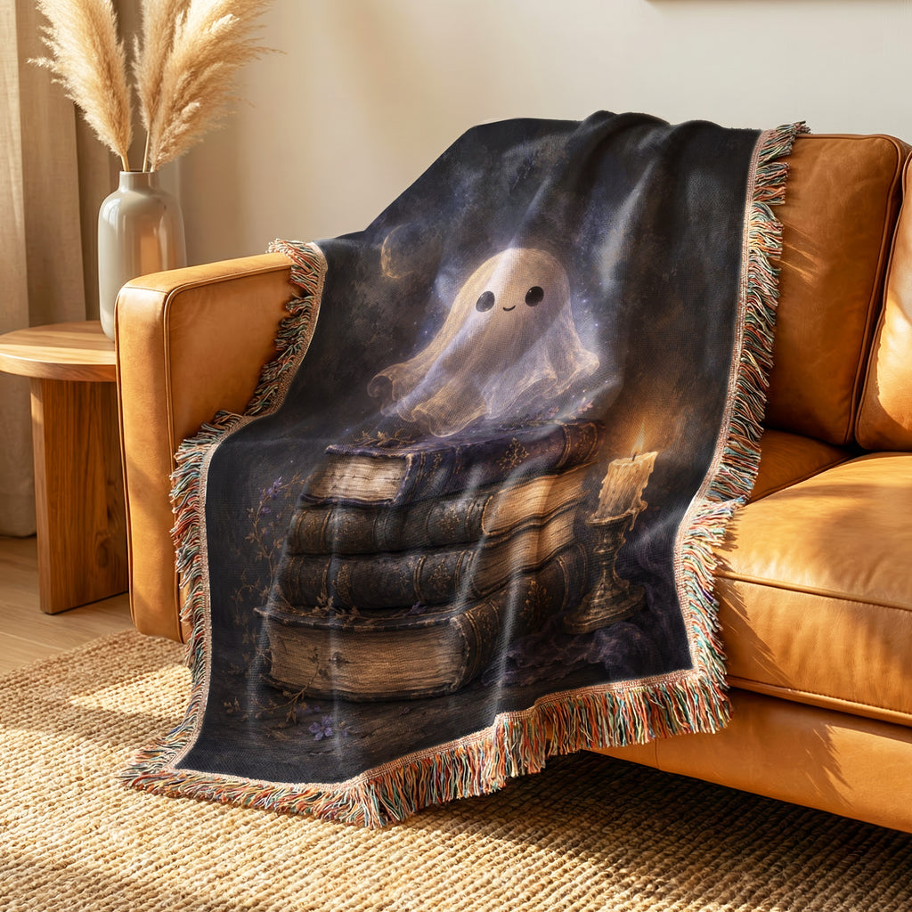 Little Ghost & Candlelight Books Blanket