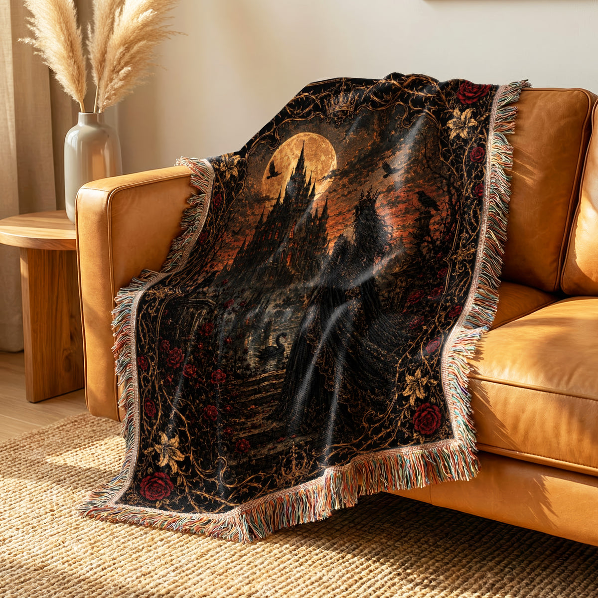 Lady of the Moonlit Castle Blanket
