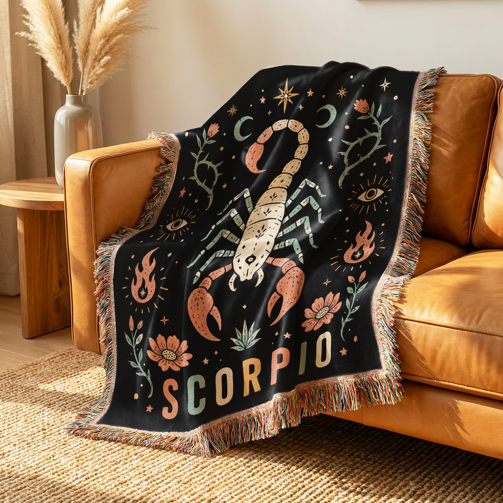 Scorpio Mystic Scorpion Zodiac Blanket
